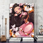 Постер из японского аниме истребитель демонов, киметсу, камадо, незуко, для гостиной, домашнего декора, дивана, фона стены