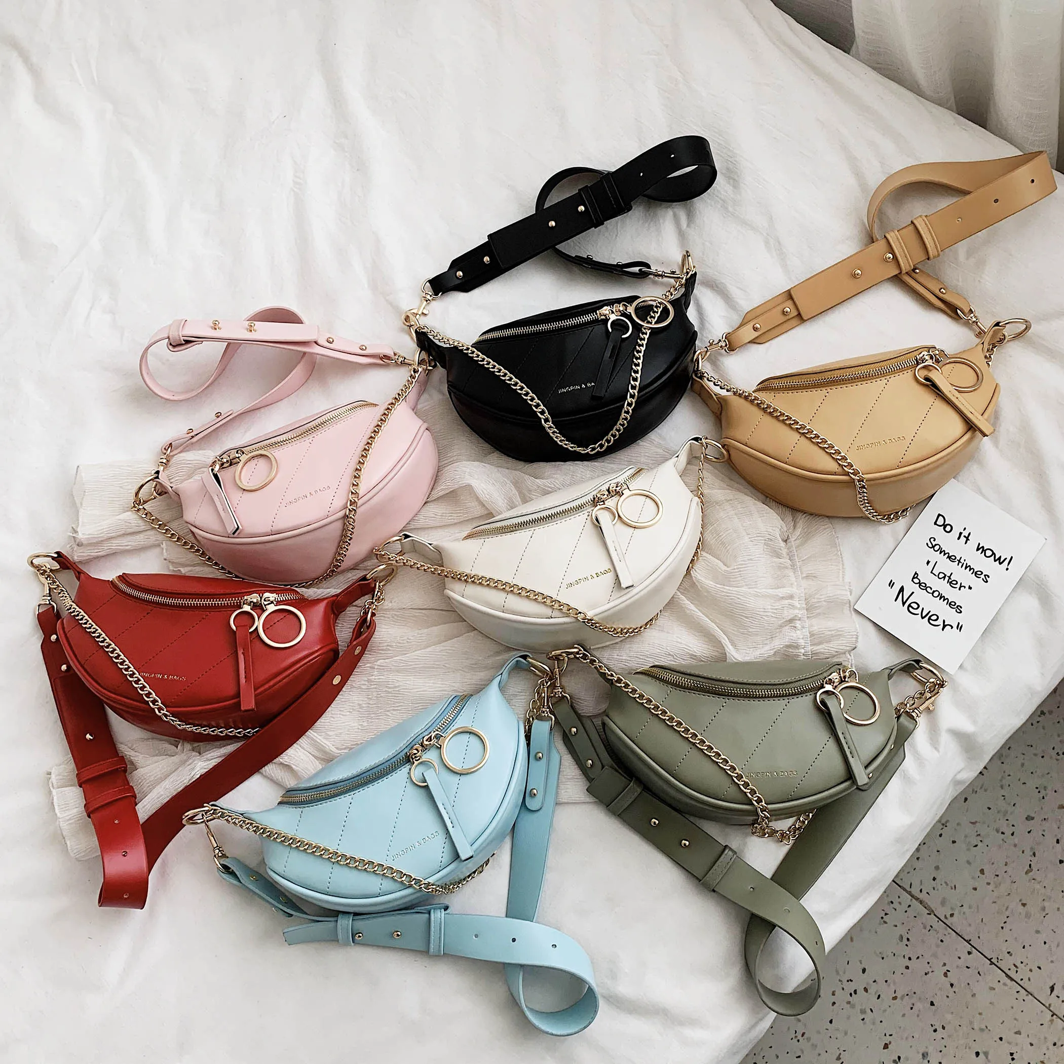 Одноцветные качественные сумки через плечо из искусственной кожи для женщин 2021