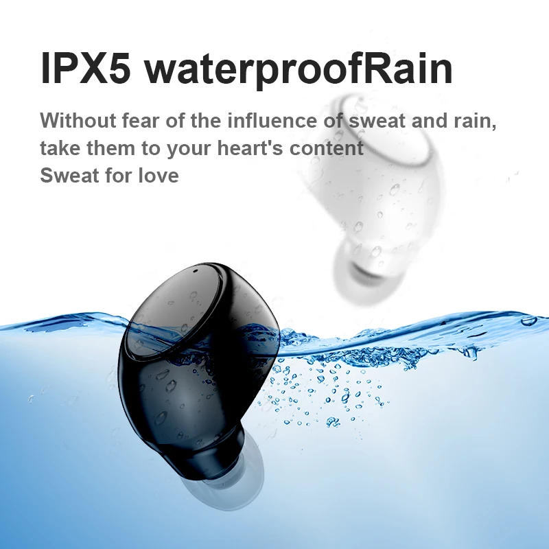 X6 Mini 5 0 Bluetooth-совместимые наушники Спортивная игровая гарнитура с микрофоном