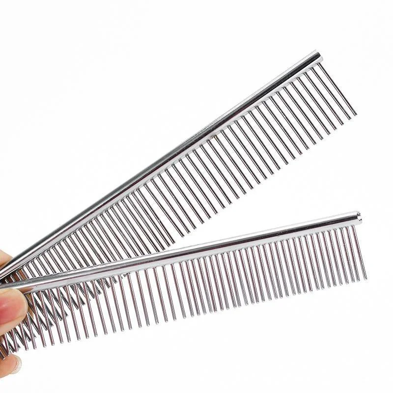 Brush Comb For Shaggy Pet Hair Barber Trimmer Peigne Chien Grooming Tool Dog Stainless Brosse Poil Animaux Cat Grooming Supplies