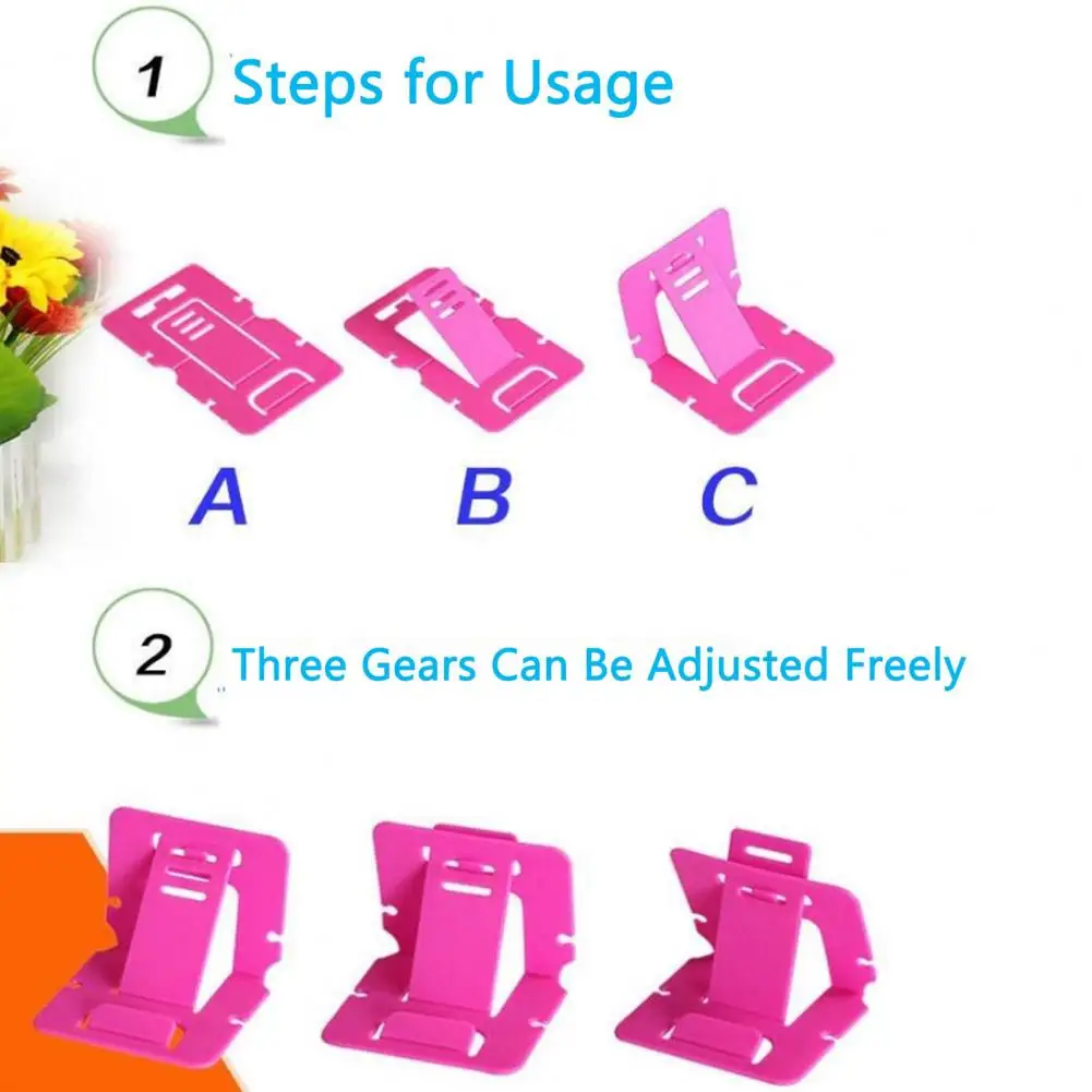 

Universal 20 Pcs Card Type Phone Holder Adjustable Folding Desktop Lazy Bracket Accessories For Mobile Phones