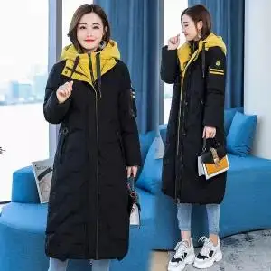 Женское зимнее пальто с капюшоном тонкая теплая клетчатая куртка хлопковой