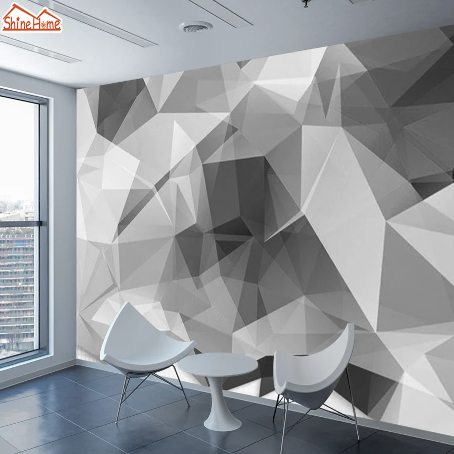 Abstract Brick 3d Pattern Wallpapers Mural Rolls Walls Living Room Wallpaper for Wall Papers Home Decor Black White Background