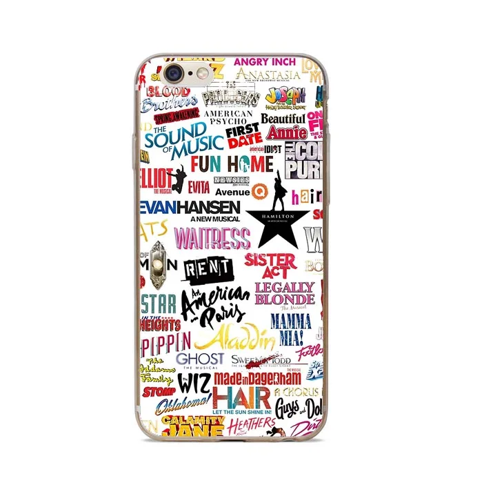Твёрдые ПК Чехлы для телефона Broadway Musicals чехол iPhone 5 5S SE 6 6S Plus 7 XR XS Max 8 8Plus X|Сумки