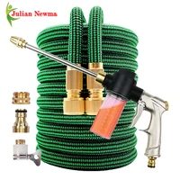 expandable magic watering hose pipe high pressure car washer foam pot tools adjustable water gun flexible home garden cleaning