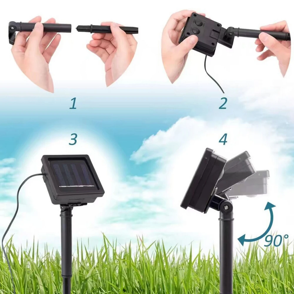 12 м светодиодный светильник на солнечной батарее с изображением стрекозы 8