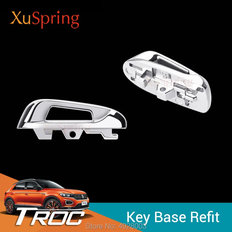 

Car Smart Key Base Refit Zinc Alloy Styling Trim Garnish for Volkswagen VW T-roc Troc 2018 2019 2020