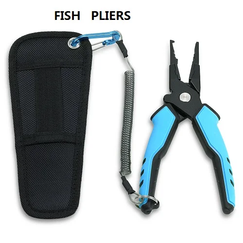 Fish pliers Outlife портативный алюминиевый сплав рыболовный захват рыболовные плоскогубцы сплит-кольцо резак с весовой шкалой оболочка выдвижной трос комбо - Цвет: Fish pliers