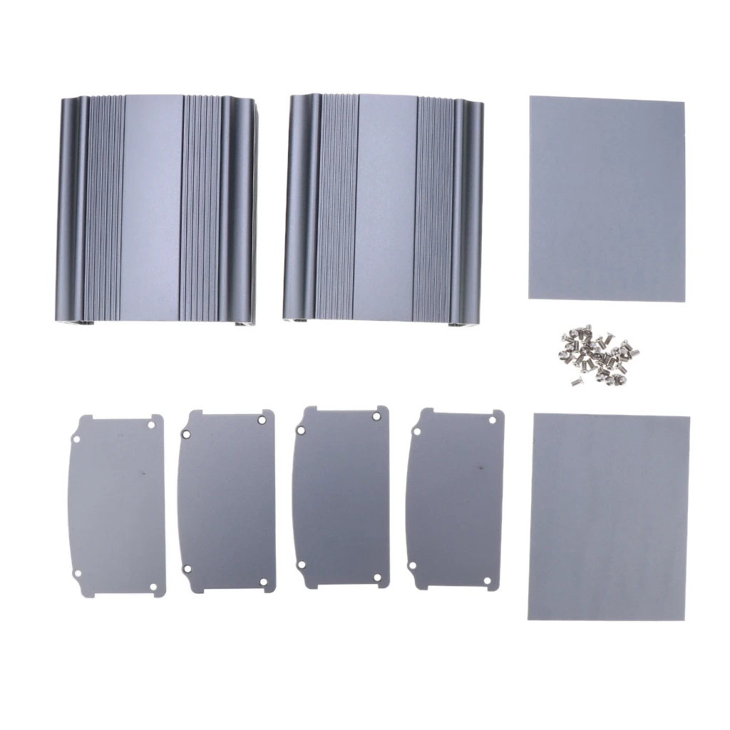 2 упаковки экструдированный Алюминий электронный корпус источника