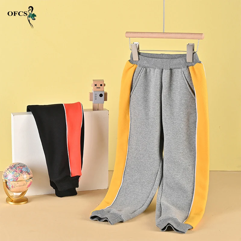 

Selling Boys Girls Trousers Kids Winter Keep Warm Leggings Thicken Plus Velvet Fashion Pants For Girl 2-12 Y Children's Clothing