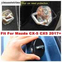 for mazda cx 5 cx5 2017 2022 car inner door lock buckle protector decoration cover trim plastic accessories interior