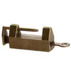 Китайский Старый замок + ключ железа Винтаж античная латунь ювелирных изделий деревянная коробка для вина ретро-замок чемодан ящика шкафа фурнитура