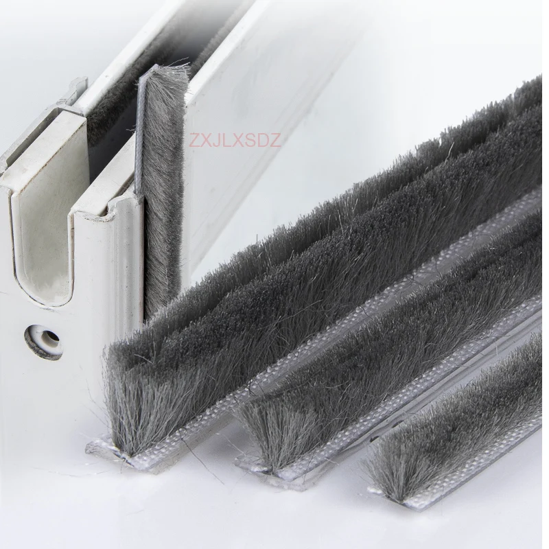 17 kinds of size aluminum sliding door window dust proof brush seal strip weatherstrip draught excluder seal tape door gasket