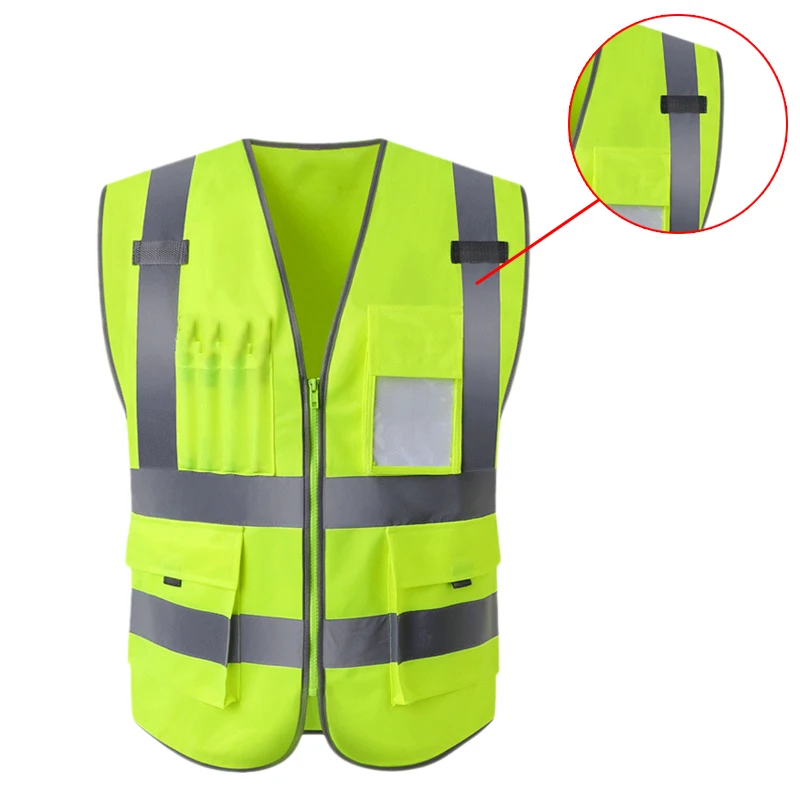 ГОРЯЧАЯ HG-высокая видимость светоотражающий жилет безопасности с несколькими