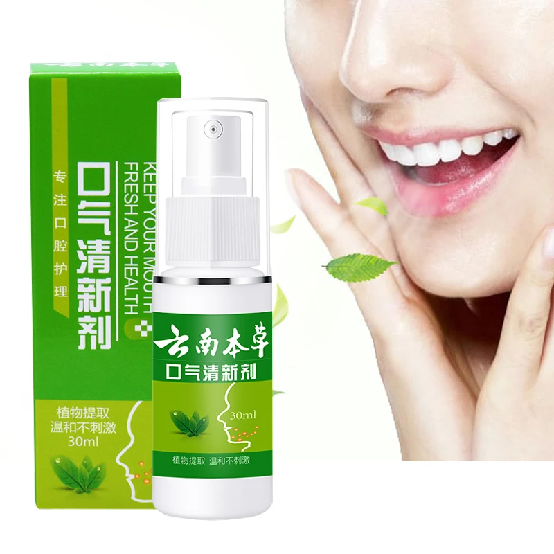 

Herbal Breath Freshener Mouth Oral Spray Oral Odor Halitosis Treatment Spray Refresher Oral Care Spray Bad Mouth Dental 30g