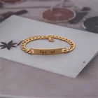 Выгравируйте Имя ID браслеты персонализированные Bijoux Femme (украшения своими руками) пользовательское имя бар браслет для мужчин и женщин из нержавеющей стали браслеты из стали Mujer