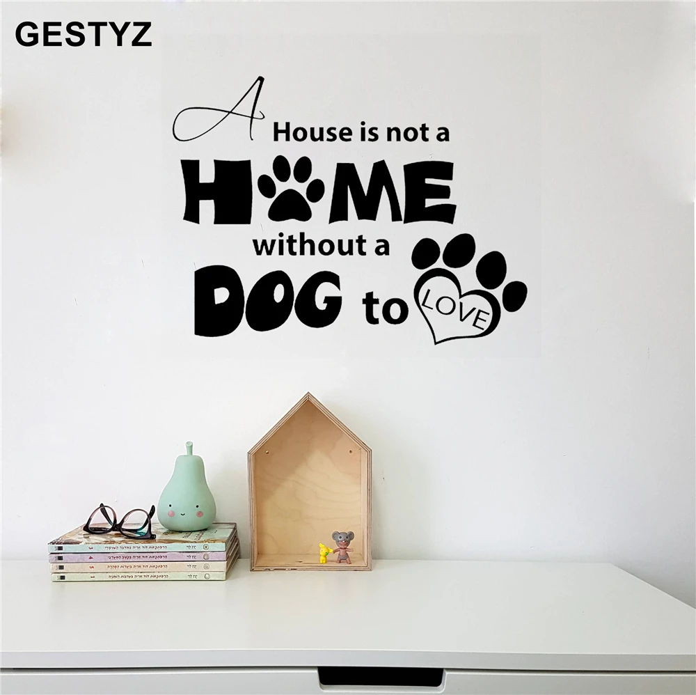 Наклейки на стену с изображением собаки Виниловая наклейка для домашнего декора