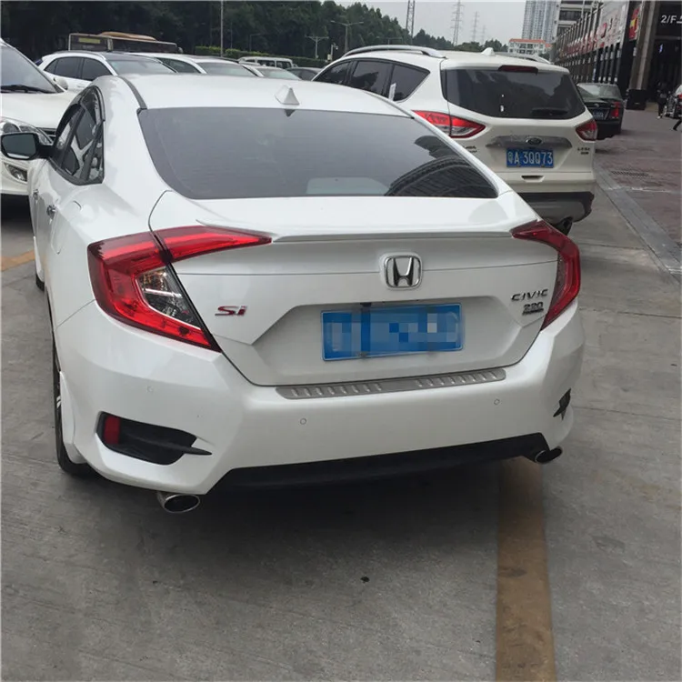 Для HONDA Civic спойлер 2016-2018 civic Высокое качество ABS Материал заднее крыло автомобиля