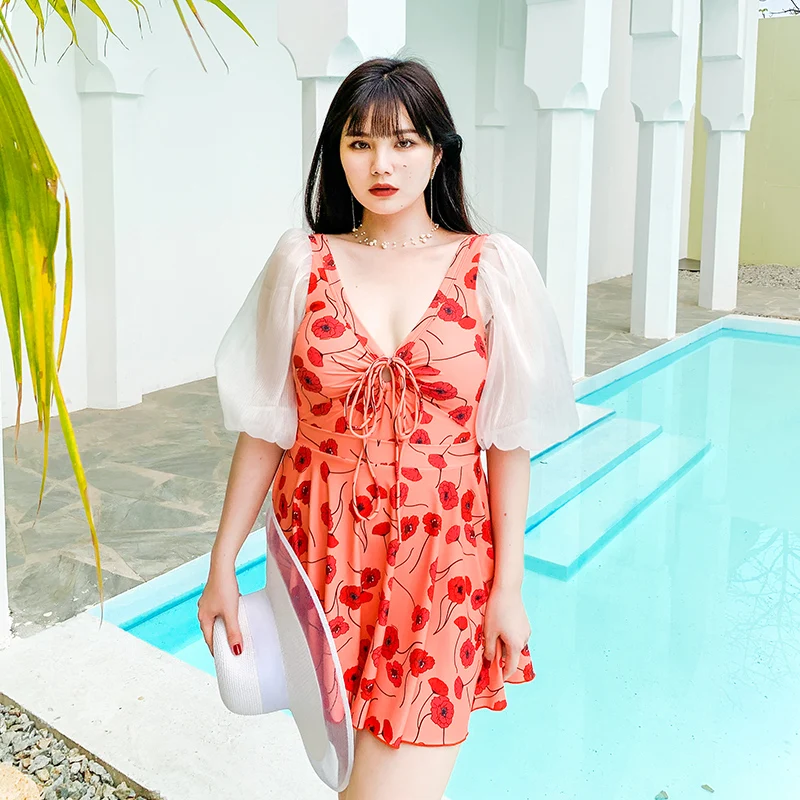 

2021 New style Sexy Open Back Swimdress Bandage One piece swimsuit Push Up Summer Swimwear Women's beachwear Plus Size