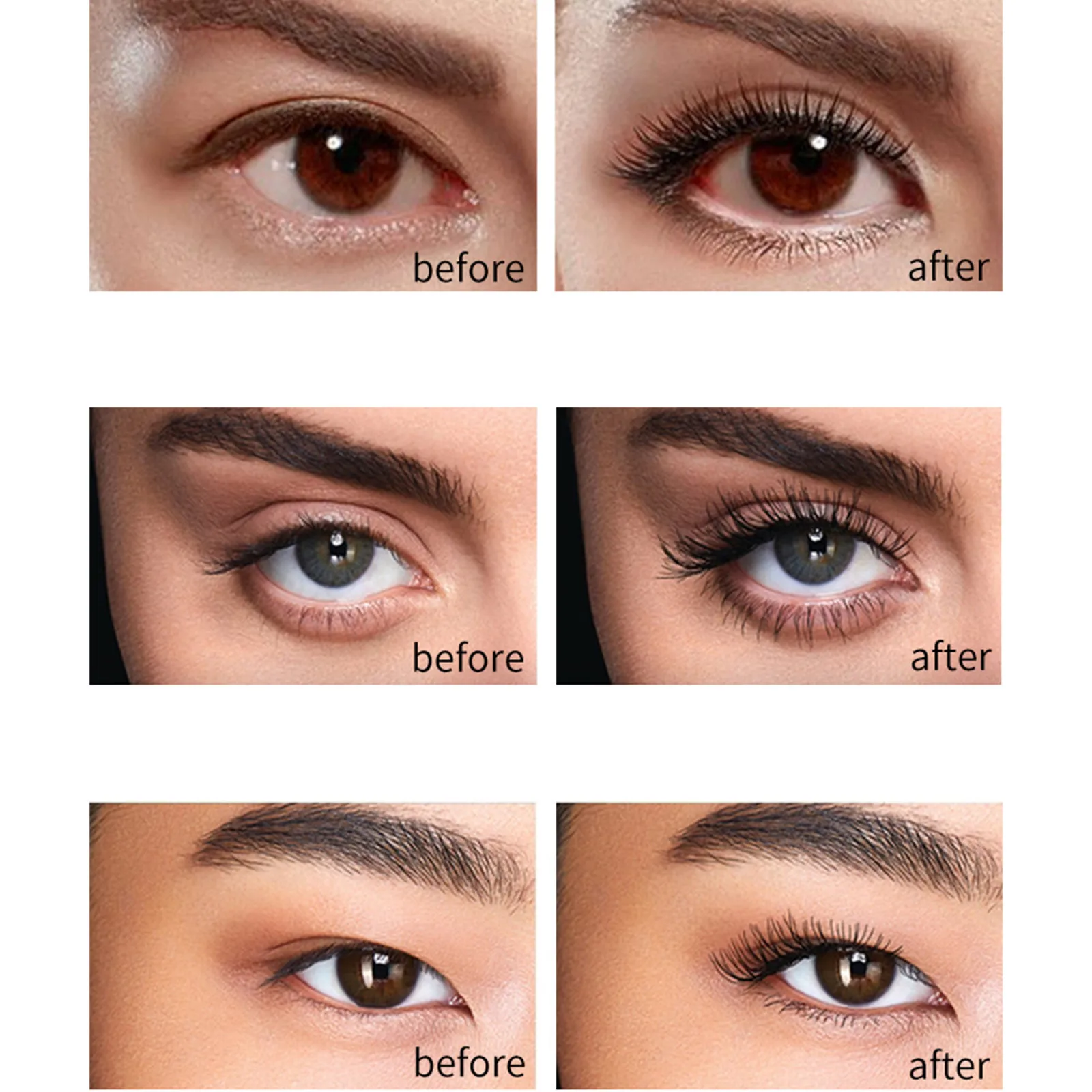 

HAICAR Mascara 4d silk fiber mascara Black Waterproof Makeup Eyelash Long Curling Mascara Eye Lashes Extension lengthening 2021