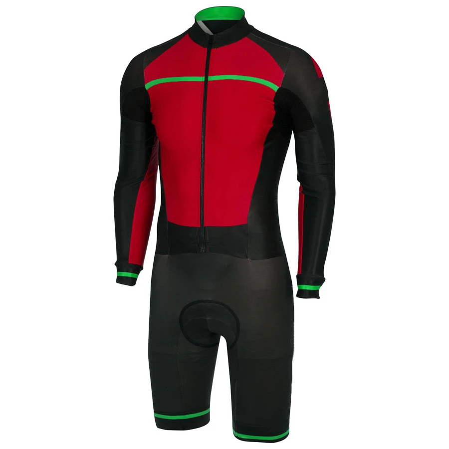 

Женский триатлонный костюм Велоспорт Джерси комбинезон с длинным рукавом велокостюм женский Велосипедное Трико Набор Ropa ciclismo 5 цветов