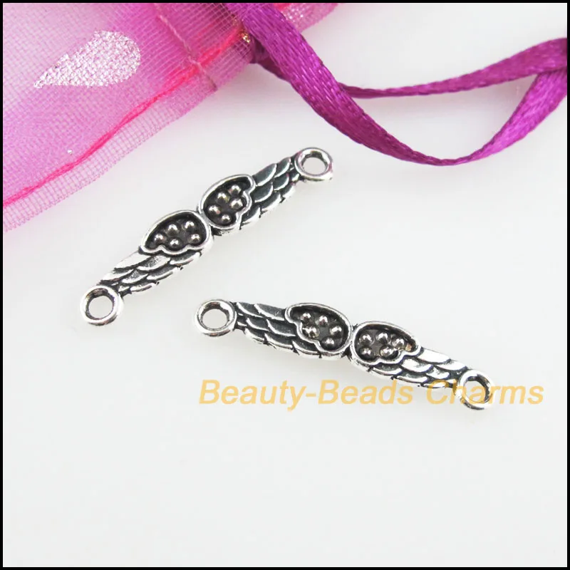 Мода 50 шт в наборе тибетский серебристый цвет &quotсделай сам&quot Крылья Подвески