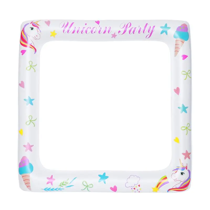 Надувная рамка с единорогом реквизит для фотосъемки праздничный вечеринки