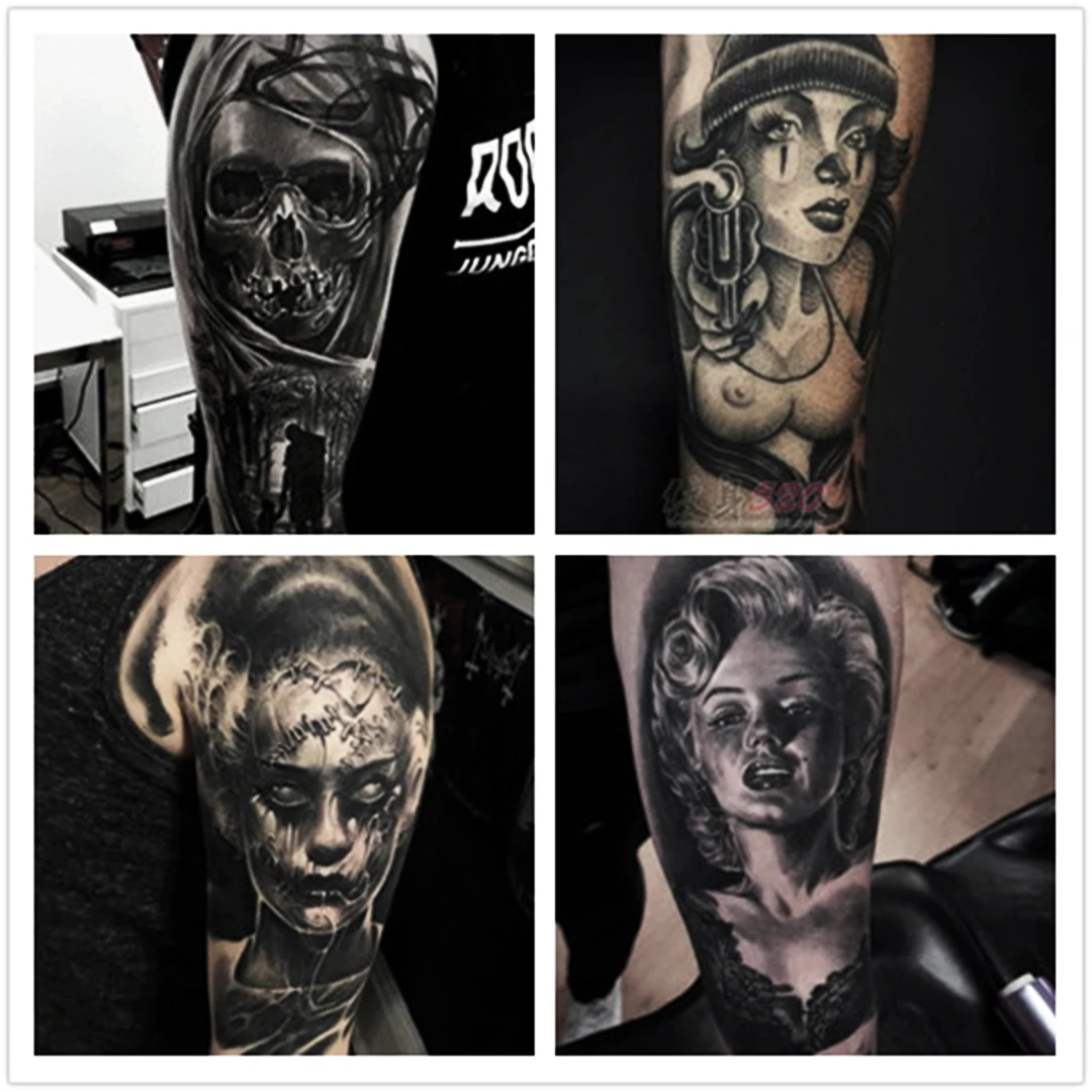 240 мл чернил для татуажа тройной черный профессиональный Перманентный