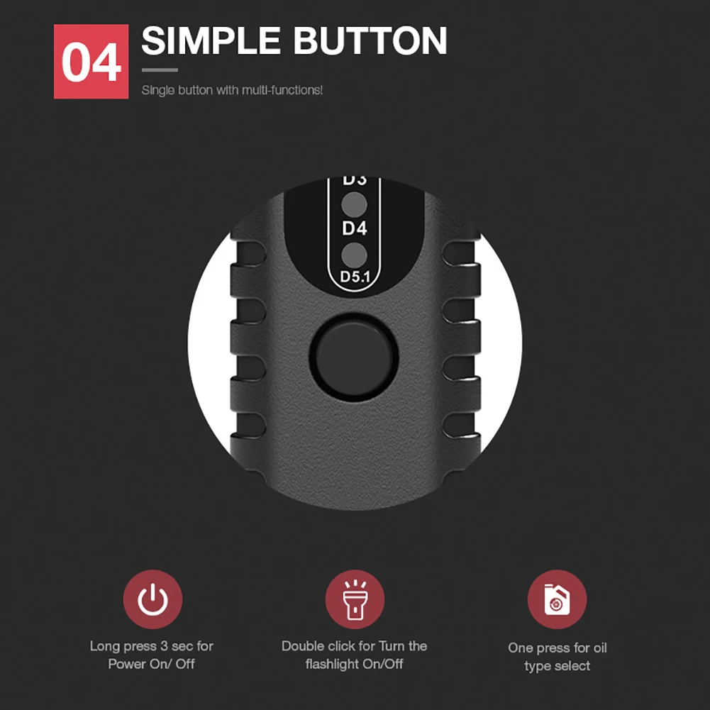 

Car Diagnostic Tool BF100 Car Brake Fluid Test Pen Automotive Brake Fluid Tester for DOT3 DOT4 DOT5.1