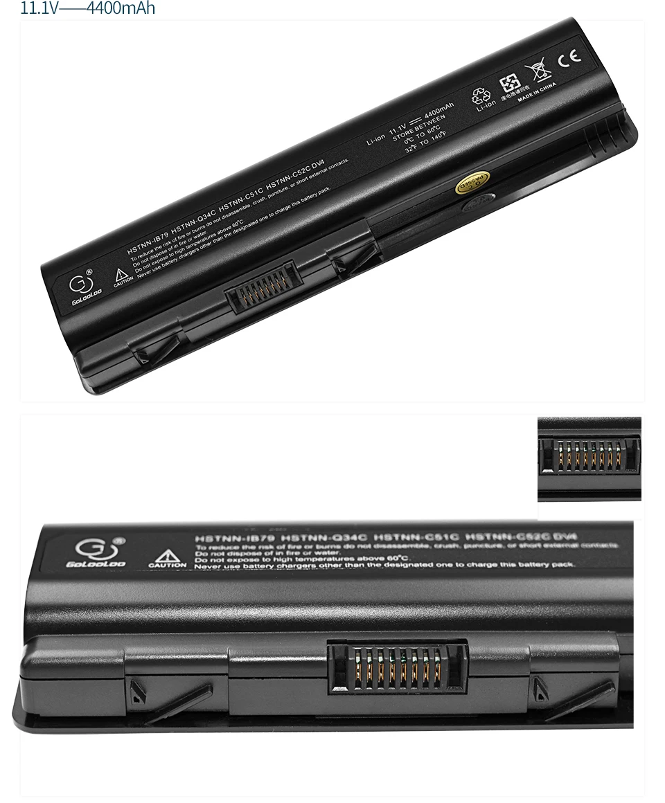 Golooloo 6 ячеек ноутбук Батарея для hp павильон HSTNN-IB79 HSTNN-LB72 HSTNN-LB73 HSTNN-DB72 HSTNN-XB72 KS526AA dv5 dv5-2000