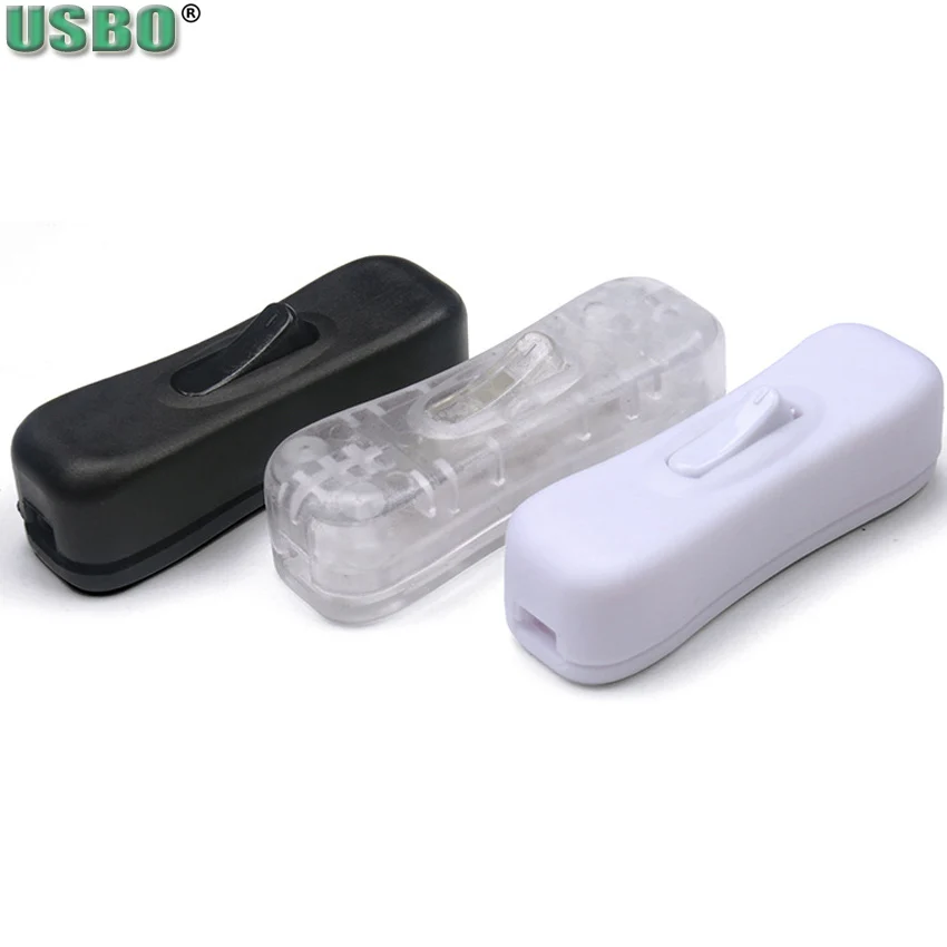 Белый черный прозрачный оптовая продажа светодиодный кабель питания 250 В 125 2 А 304