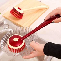 wok brush dish brush wok brush does not hurt pot oil free lengthened handle pot brush wok brush sub pot cleaning kitchen