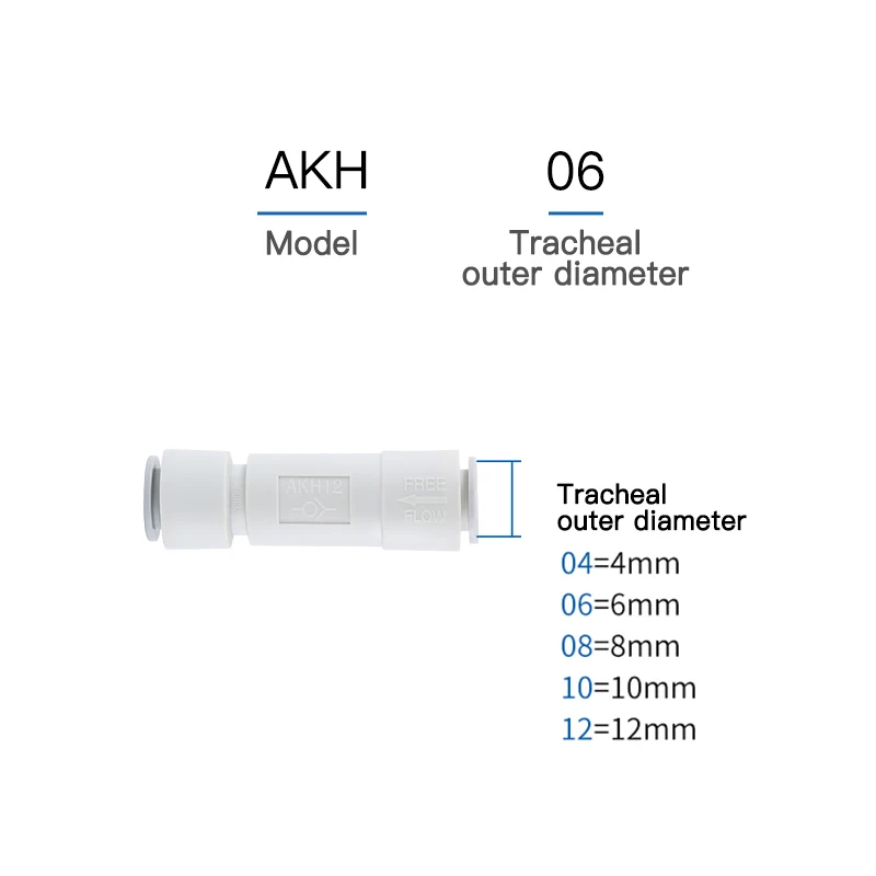 Односторонний обратный клапан SMC 1 шт. AKH04-00 AKH06-00 AKH08-00 AKH10-00 AKH12-00 | Обустройство дома
