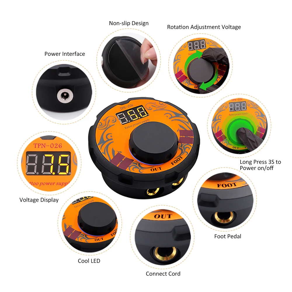 Профессиональный набор для тату машинки полный лучшая вращающаяся ручка