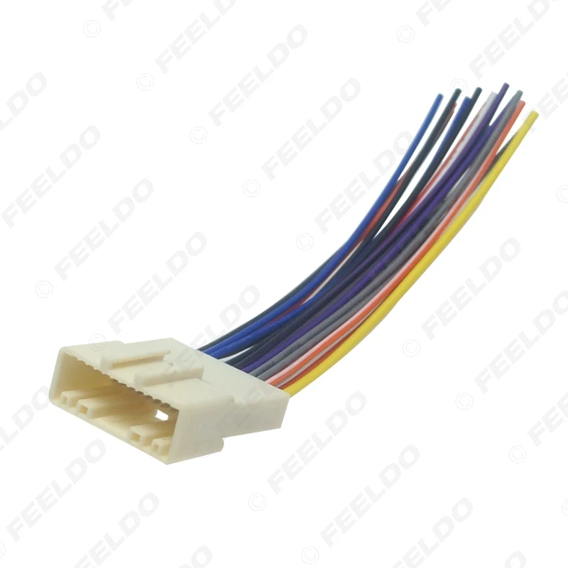 FEELDO 1 шт. Автомобильный CD аудио стерео жгут проводов адаптер для Nissan/Subaru/Infiniti