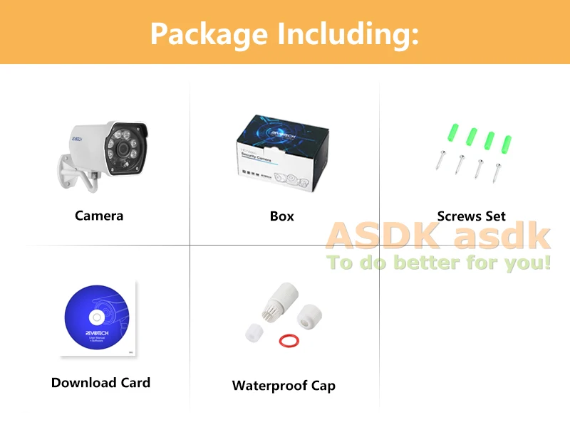 Водонепроницаемая уличная ip камера с 6 светодиодами 1080P 2 МП ONVIF ночное видение P2P