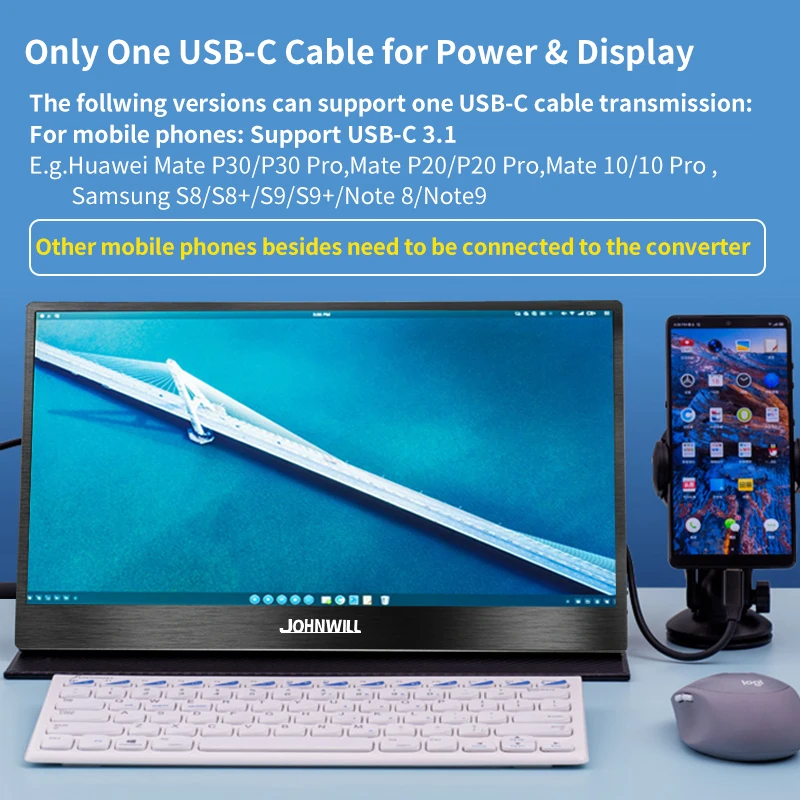 Портативный монитор с сенсорным экраном 15 6 дюйма HDMI 1080P IPS LCD игровой дисплей для