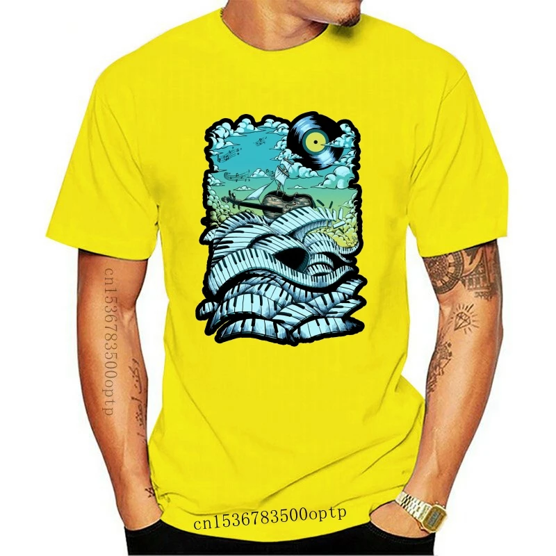 

New Guitar Piano Music Note T Shirt Male Leisure T-Shirt 100% Cotton T shirt Plus szie Nice Short-sleeved
