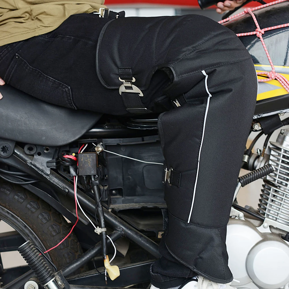 Водонепроницаемые теплые зимние наколенники для мотоциклистов утолщенные из