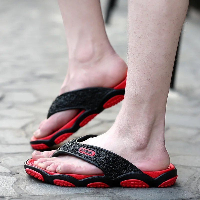 

Men Slippers 2021 Summer Beach Sandals Anti-Slip Male Flip Flop EVA Light Weight Soft Flat Sole Slipper Basic Sandals Footwear
