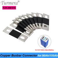 turmera copper busbars connector m6 hole for 3 2v lifepo4 battery 90ah 100ah assemble 48v 36v e bike and solar energy system use