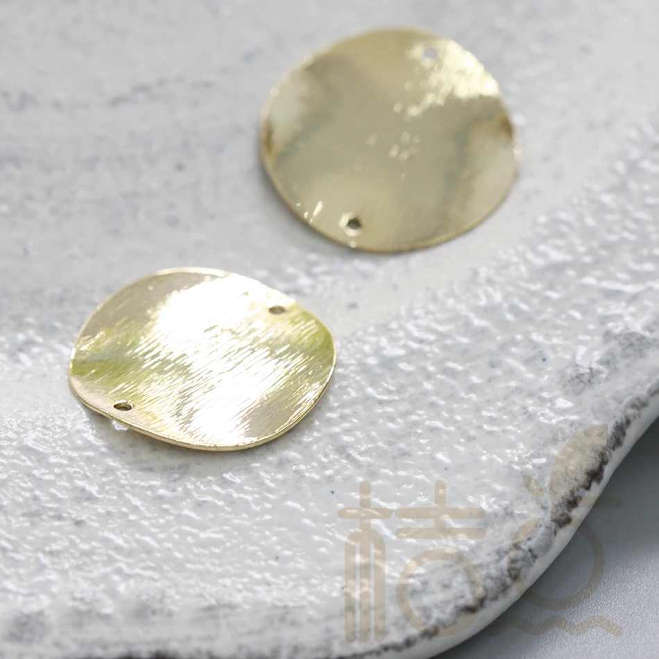 Твердая матовая латунь помахала круглой связью 20 мм (4048C)|Шармы| |