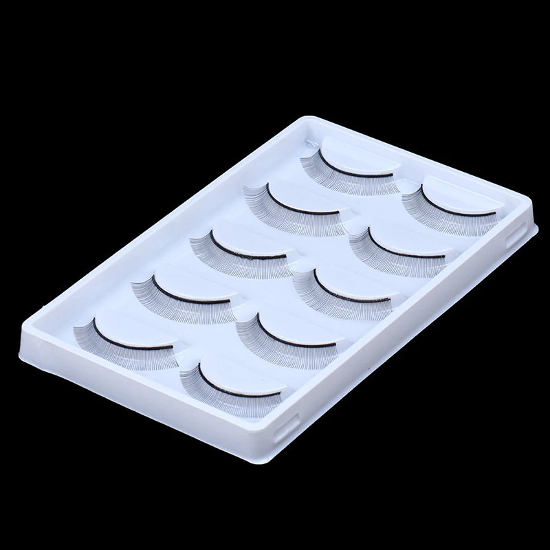 

5Pair Makeup Training Lashes For Beginner False Eyelash Extension Practice Mink Lashes Full Strip Eyelashes Exercise Eye Beauty