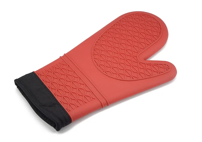 

1Pc Silicone Oven Glove Heatproof Mitten Kitchen Cooking Microwave Oven Mitt Insulated Non-Slip Glove Thickening