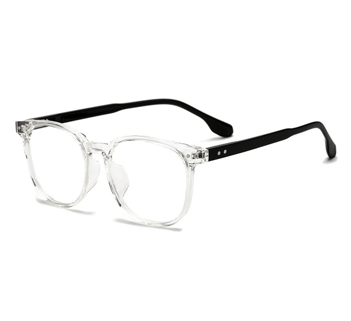 Transparent Grau TR90 Computer Optische Gläser Rahmen Anti Blau Rays Oval Kurze-anblick Brillen Rezept 0-0,5-0,75 zu-6 – Detail 15