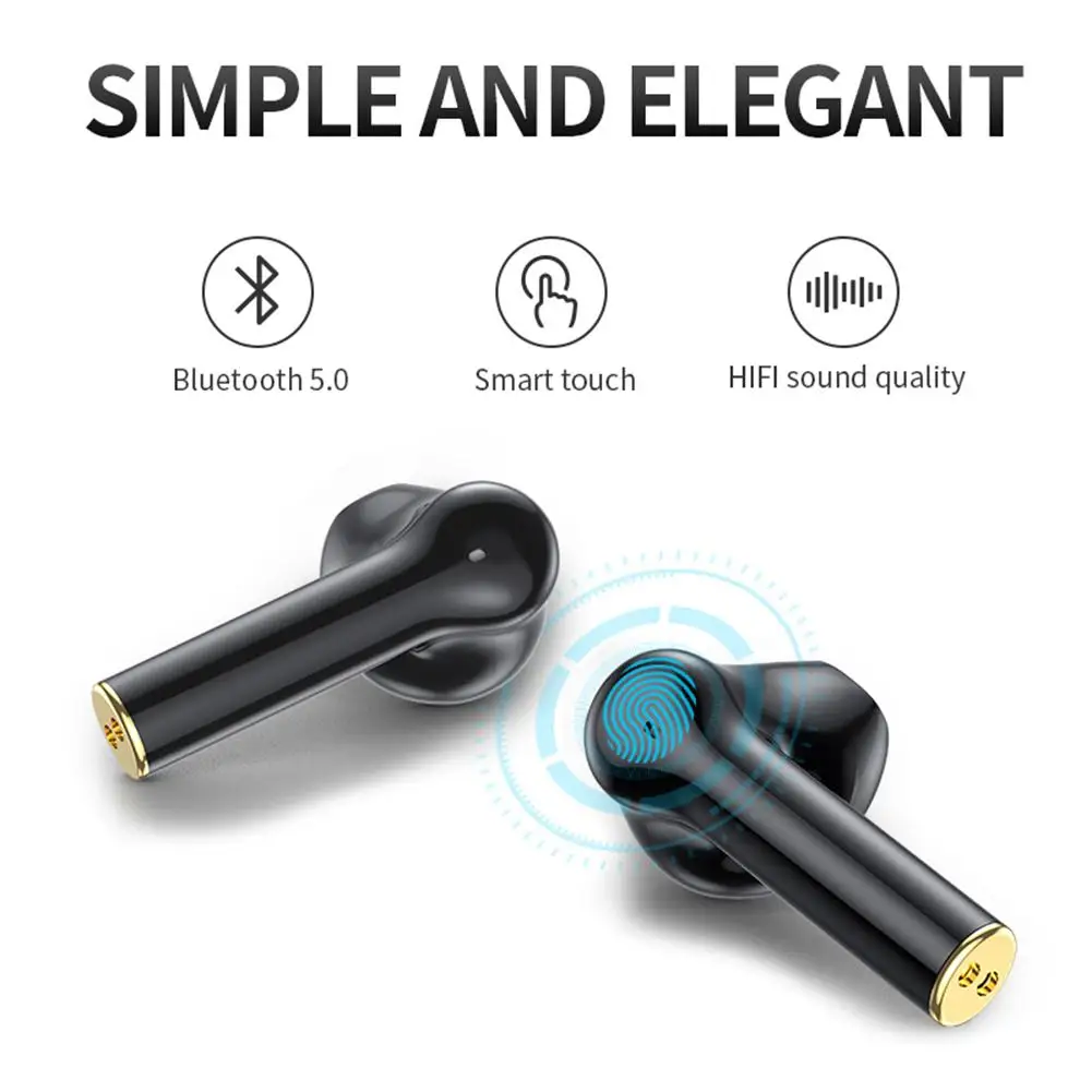

Wireless Headphones TWS Smart Phones Earphone HIFI Mini In-ear Earbuds Bluetooth 5.0 Sports Running Headset For IOS Android