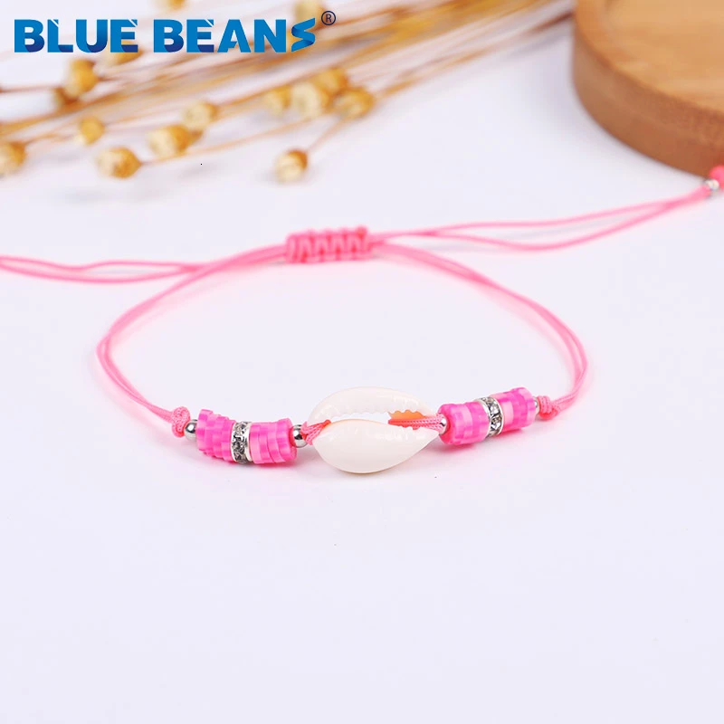 Bohemian Cowrie Shell Bracelets&ampBangles For Women Adjustable Rope Chain Charms Bracelet Beads Beach Jewelry Friendship Gift | Украшения