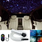 Световая звезда на крышу автомобиля, 6 Вт, RGB, светодиодсветодиодный, оптоволоконная звезда, комплекты потолочных светильников 2 м, 0,75 мм, 150-200 шт., оптическое волокно с радиоуправлениемприложениемзвуковым управлением