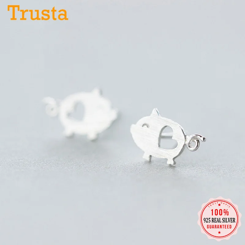 Серьги гвоздики из серебра 925 пробы с полым сердцем|earrings gift|fashion stud earringsstud earrings |