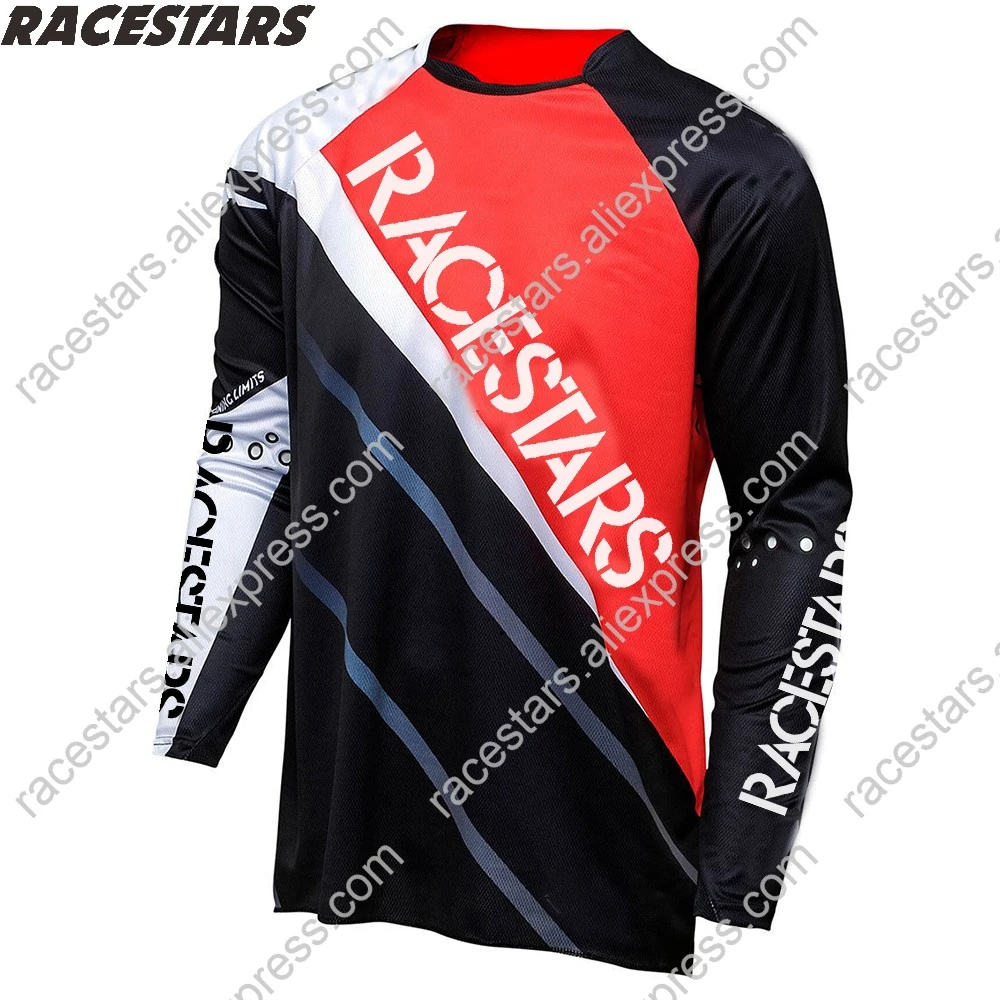 

RACESTARS 2020 Men Downhill Jersey Motocross Long Sleeve Moto Jersey MTB Cycling Clothing MX DH Motocross Racing Downhill jersey